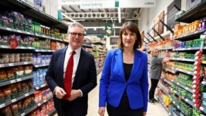 Keir Starmer and Rachel Reeves campaigning before the general election this year